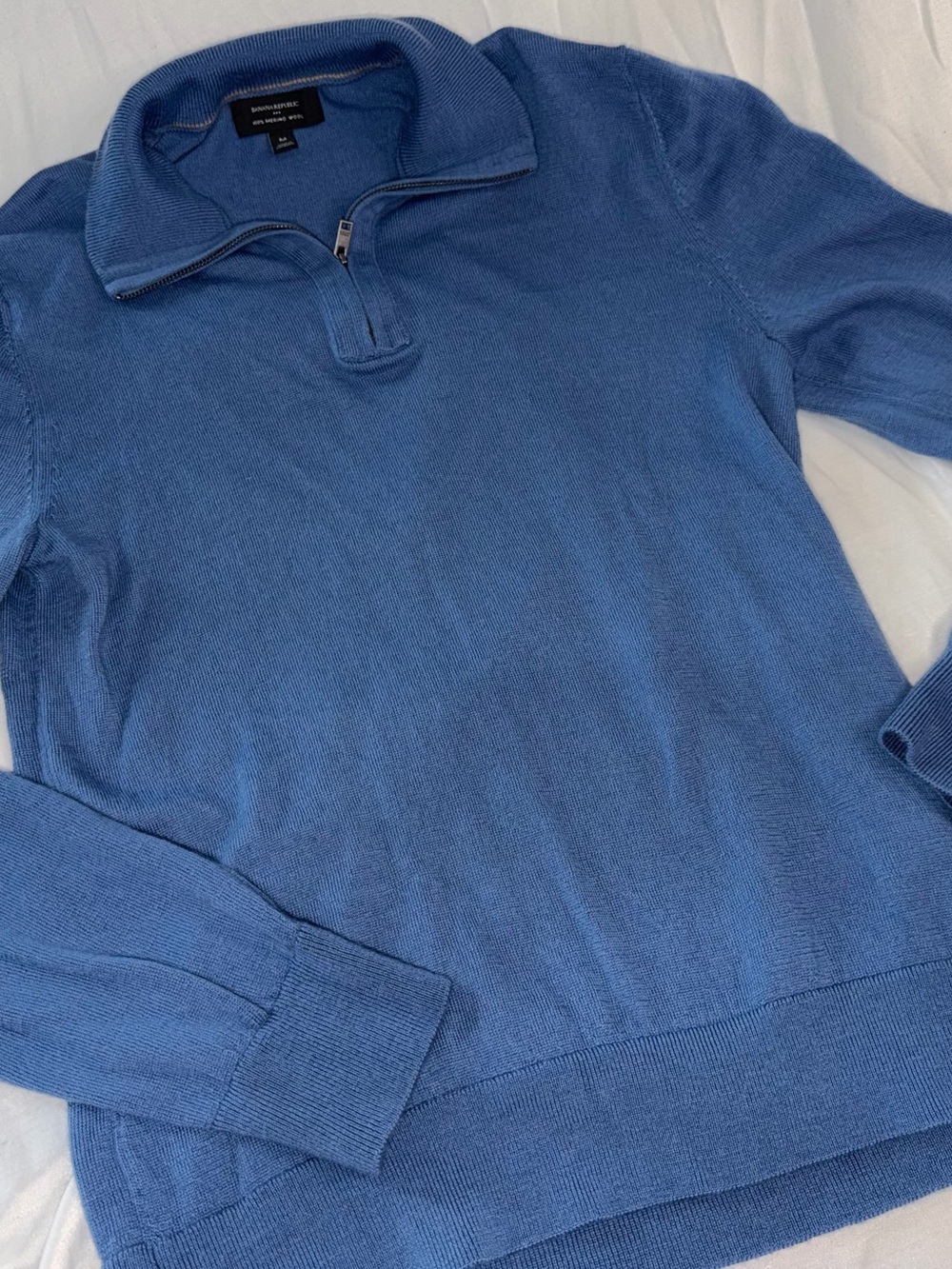 Banana Republic Men’s Blue Half-Zip Sweater